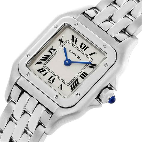 cartier stainless steel|stainless steel cartier panthere watch.